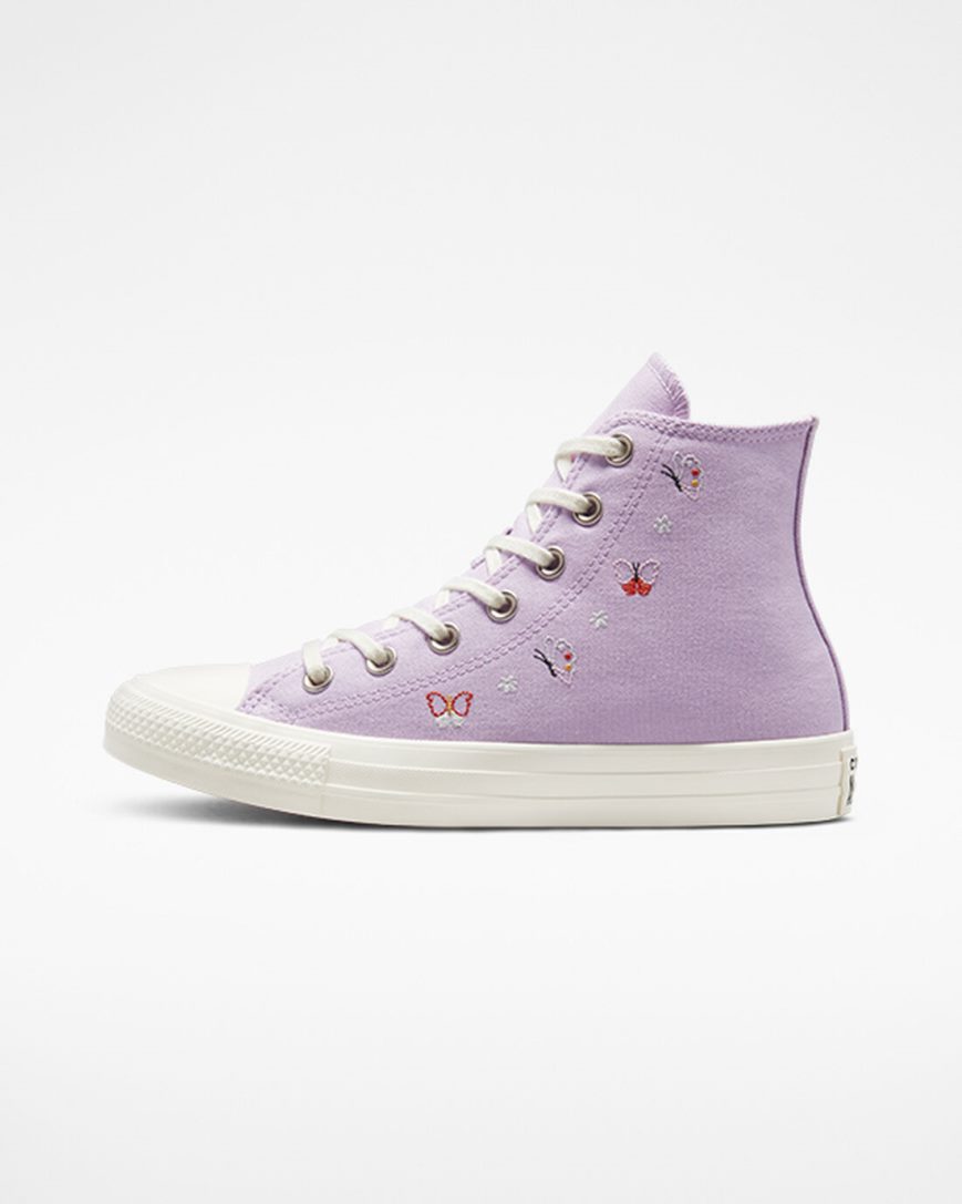 Tenisky Vysoke Converse Chuck Taylor All Star Butterfly Wings Damske Nachový Čierne | SK BZQFK5